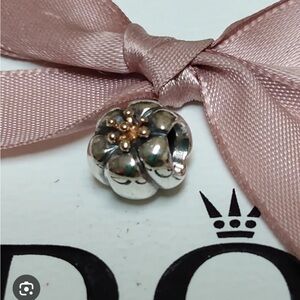 Pandora flower bud charm